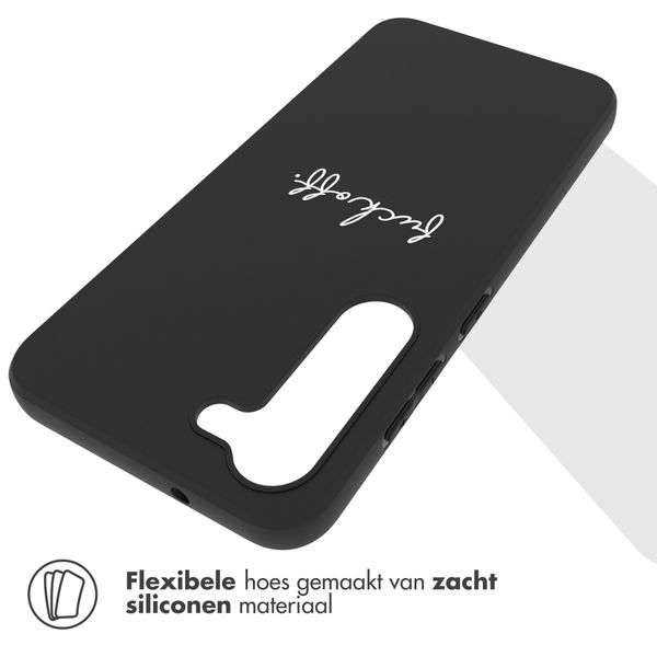 imoshion Design hoesje Samsung Galaxy S23 Plus - Fuck Off - Zwart