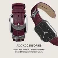Burga Genuine Leather Band Apple Watch | 38/40/41/42 mm - Mobwife / Silver