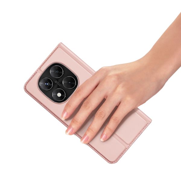 Dux Ducis Slim Softcase Bookcase Xiaomi Redmi Note 14 Pro (4G) - Rosé Goud