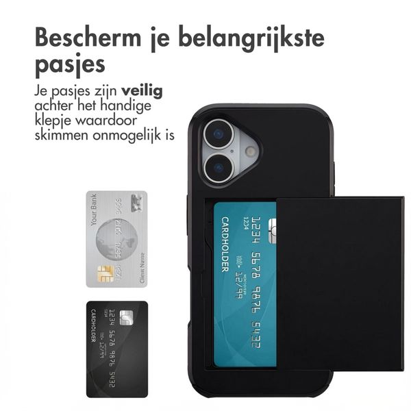 imoshion Backcover met pasjeshouder Apple iPhone 17 - Zwart