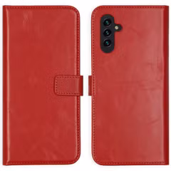 Selencia Echt Leren Bookcase Samsung Galaxy A13 (5G) / A04s - Rood