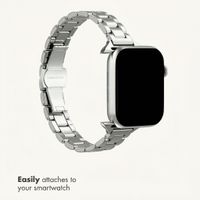 Selencia Slim Steel Link Band Apple Watch | 38/40/41/42 mm - Silver