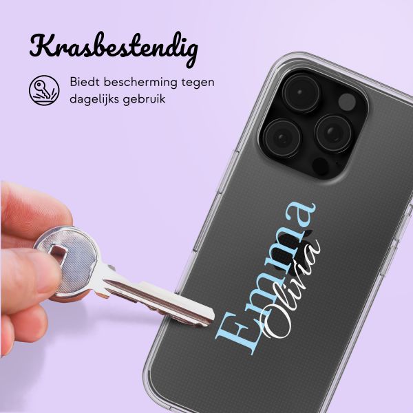 Gepersonaliseerd hoesje met naam iPhone 16 Pro - Transparant