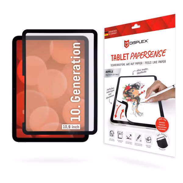 Displex Papersense Screenprotector Apple iPad 11 (2025) 11 inch A16 / iPad 10 (2022) 10.9 inch