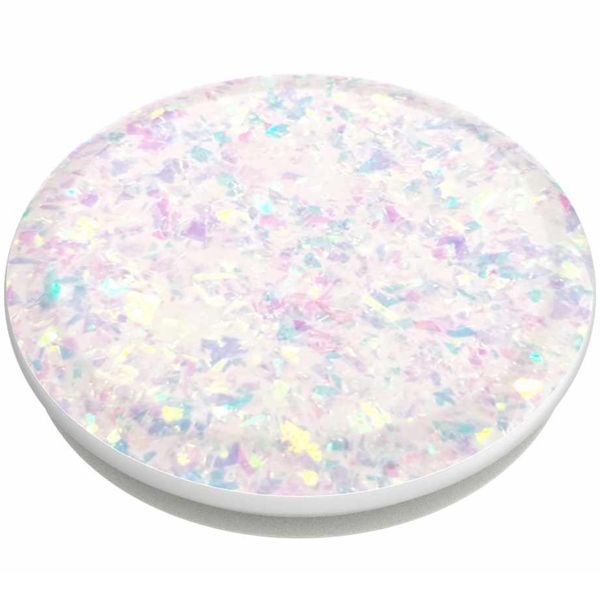 PopSockets Luxe PopGrip - Afneembaar - Iridescent Confetti White