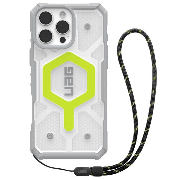 UAG Pathfinder Backcover MagSafe met polsbandje iPhone 16 Pro Max - Active Neon