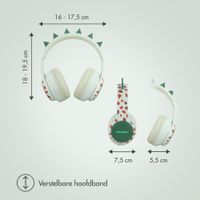 imoshion Draadloze Kinderkoptelefoon Dino - Decibelbegrenzer - Met AUX kabel - Brown / Orange
