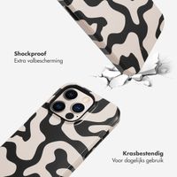 Selencia Vivid Tough Backcover iPhone 14 Pro - Art Wave Black