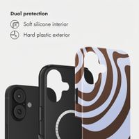 Selencia Vivid Back Cover with MagSafe Apple iPhone 16 - Dream Swirl Chocolate