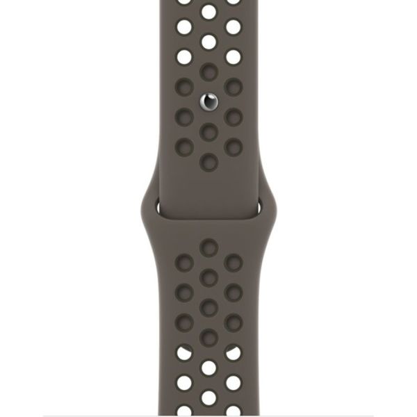 Apple Nike Sport Band Apple Watch Series 1 t/m 9 / SE (38/40/41 mm) | Series 10 (42 mm) - Olive Gray/Cargo Khaki