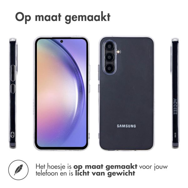 Accezz 100% Recycled Clear Backcover Samsung Galaxy A54 (5G) - Transparant