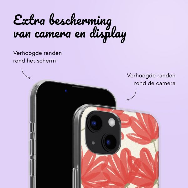 Hoesje met eigen foto en/of tekst Apple iPhone 13 - Bloemen