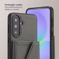 Selencia Sera Telefoonhoes met Koord en Envelop Pashouder Samsung Galaxy A37 (5G) - Sage Green
