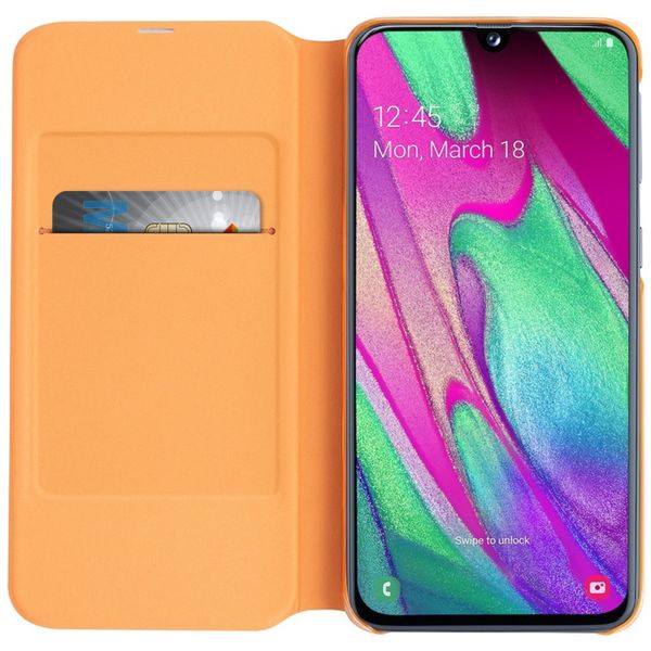 Samsung Originele Wallet Bookcase Samsung Galaxy A40 - Wit