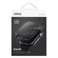 Uniq Garde Hybrid Watch Case met screenprotector Apple Watch 7-9 - 45 mm - Smoked (Tinted Grey)