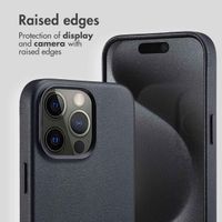 Accezz Leather Back Cover with MagSafe Apple iPhone 15 Pro Max - Onyx Black