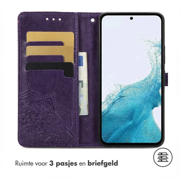 imoshion Mandala Bookcase Samsung Galaxy A34 (5G) - Paars