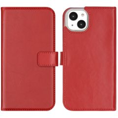 Selencia Echt Leren Bookcase Apple iPhone 14 Plus - Rood