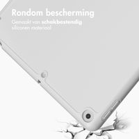 Accezz Smart Silicone Bookcase Apple iPad 9 (2021) 10.2 inch / iPad 8 (2020) 10.2 inch / iPad 7 (2019) 10.2 inch - Grijs