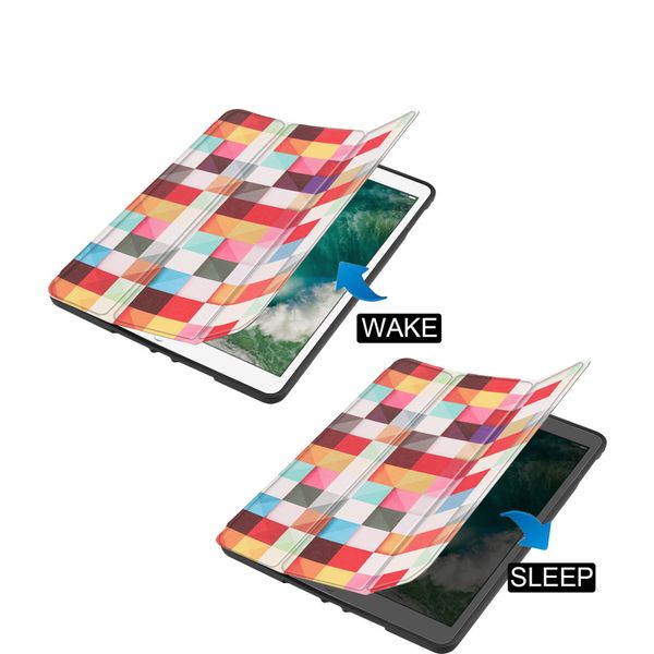 imoshion Design Trifold Bookcase Apple iPad 6 (2018) 9.7 inch / iPad 5 (2017) 9.7 inch / Air 2 (2014)/Air 1 (2013) - Various Colors