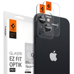 Spigen GLAStR EZ Fit Optik Camera Protector 2 Pack Apple iPhone 14 / 14 Plus - Black