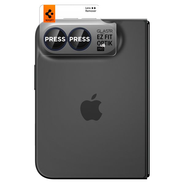 Spigen Optik Pro EZ Fit Lens Protector 2-pack Apple iPhone Duo - Black