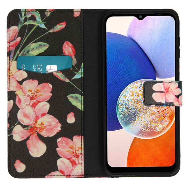 imoshion Design Softcase Bookcase Samsung Galaxy A14 (5G) - Blossom Black