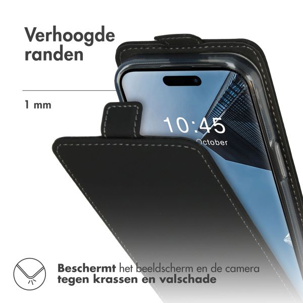 Accezz Flipcase iPhone 15 - Zwart