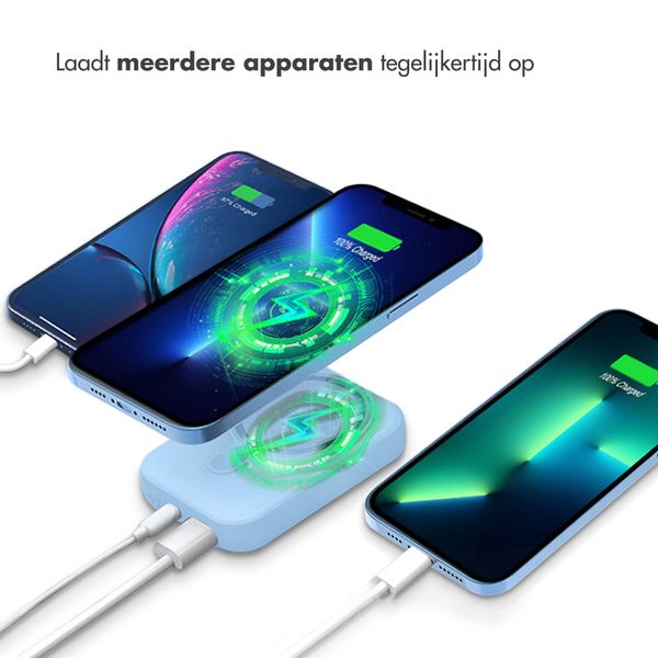imoshion MagSafe Powerbank 10.000 mAh - Draadloze powerbank - Quick Charge en Power Delivery - Sky Blue