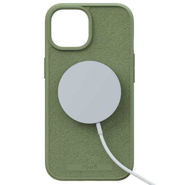 Njorð Collections Suède Comfort+ Case MagSafe iPhone 15 - Olive