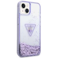 Guess Liquid Glitter Backcover Apple iPhone 14 - Paars