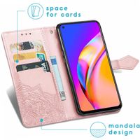 imoshion Mandala Bookcase Oppo A94 (5G) - Rosé Goud