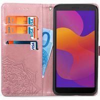 imoshion Mandala Bookcase Huawei Y5p - Rosé Goud