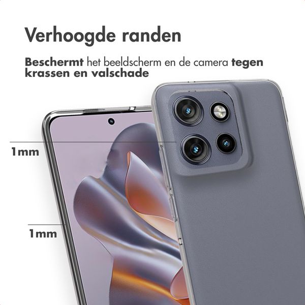 Accezz Clear Backcover Motorola Thinkphone 25 / Edge 50 Neo / Edge 60 Neo - Transparant