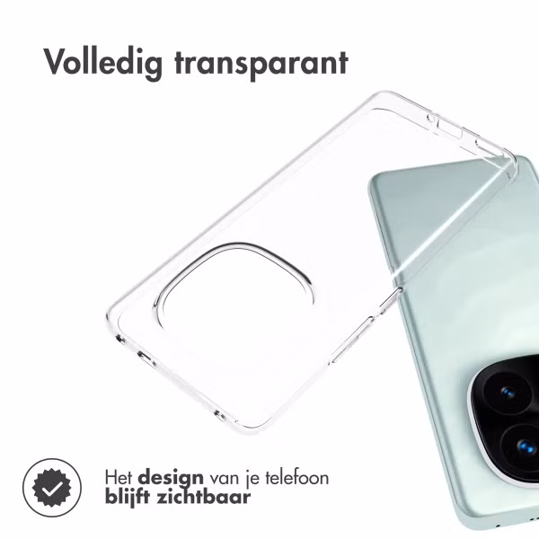 Accezz Clear Backcover Xiaomi Redmi Note 14 Pro Plus (5G) - Transparant