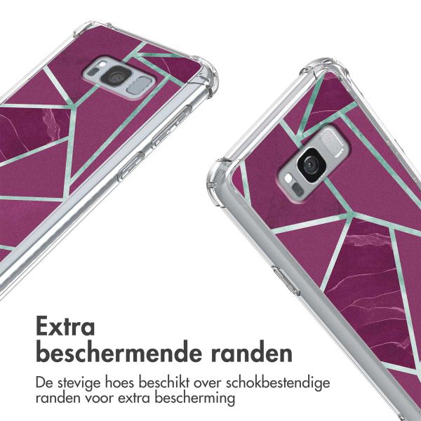 imoshion Design hoesje met koord Samsung Galaxy S8 - Bordeaux Graphic