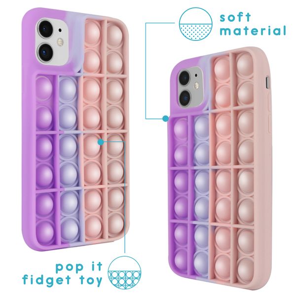 imoshion Pop It Fidget Toy - Pop It hoesje iPhone 12 (Pro)-Multicolor