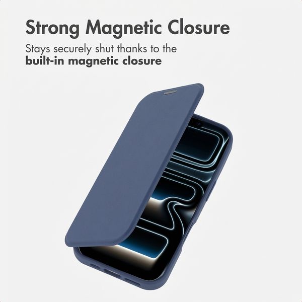 imoshion Transparent Bookcase with MagSafe Apple iPhone 17 Pro Max - Blue