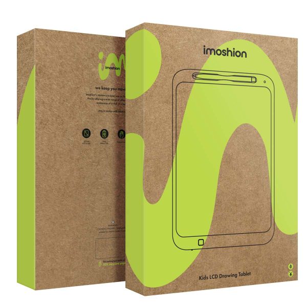 imoshion LCD Tekentablet voor kinderen - Met kleurenscherm en 2 pennen - Cobalt Blue
