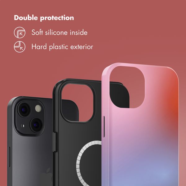 Selencia Vivid Back Cover with MagSafe Apple iPhone 13 - Gradient Soft Blush