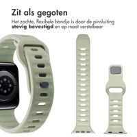 imoshion Active Sport siliconenbandje Apple Watch Series 1 t/m 9 / SE (38/40/41 mm) | Series 10 (42 mm) - Pacific Green