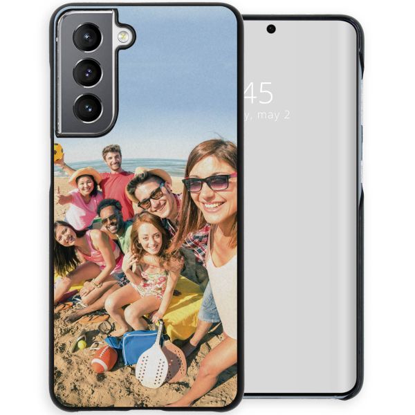 Ontwerp je eigen Samsung Galaxy S21 hardcase hoesje - Zwart