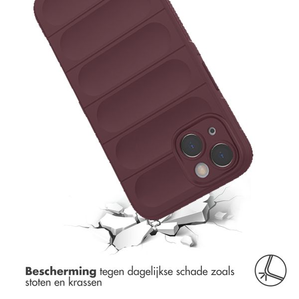 imoshion EasyGrip Backcover iPhone 13 - Aubergine