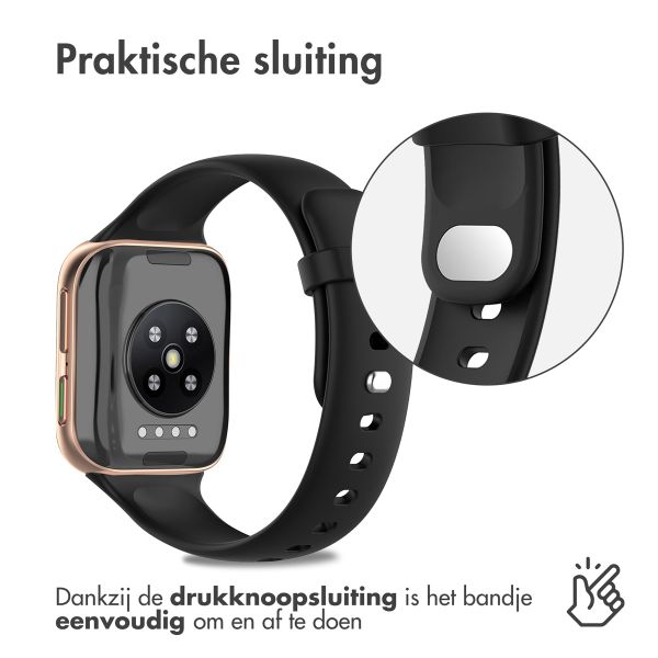 imoshion Siliconen bandje Oppo Watch 41 mm - Zwart