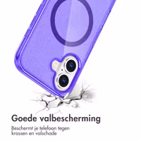 imoshion Sparkle Backcover met MagSafe Apple iPhone 16 - Glitter Paars