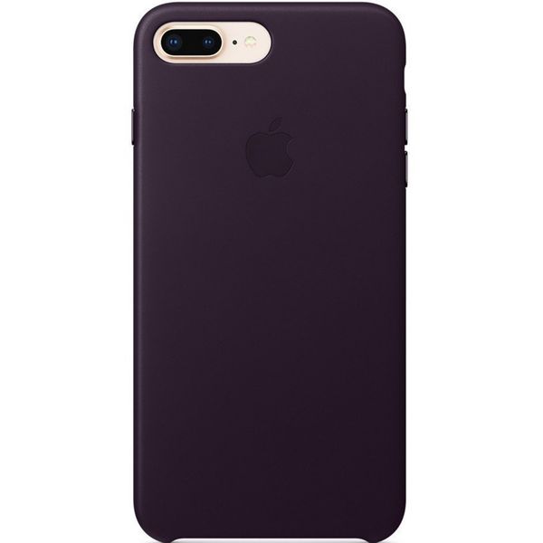 Apple Leather Backcover iPhone 8 Plus / 7 Plus - Aubergine