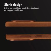 Accezz Vintage Leather Magsafe Backcover Samsung Galaxy S25 Edge - Tabacco Cognac