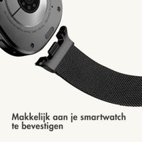 imoshion Milanees magnetisch bandje Samsung Galaxy Watch 9 (40/44mm) / Watch 8 (40/44mm) / Classic (46mm) - Zwart