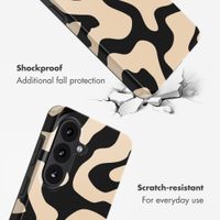 Selencia Vivid Back Cover Samsung Galaxy S26 - Art Wave Black