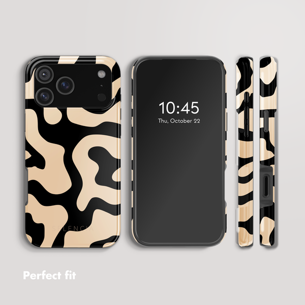 Selencia Vivid Back Cover with MagSafe Apple iPhone 17 Pro Max - Art Wave Black